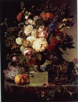 unknow artist Floral, beautiful classical still life of flowers.055